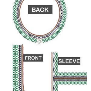 Only DST Wedding Inspired Blouse Embroidery Design 22933