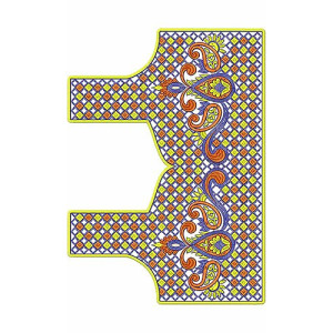 Kutchchi Embroidery Design | Blouse 2348