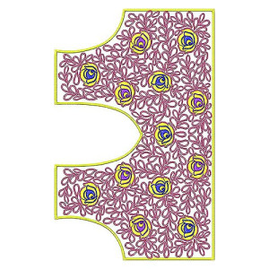 Designer Cording Embroidery Blouse Design 2349