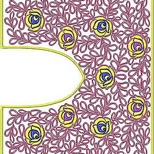 Designer Cording Embroidery Blouse Design 2349