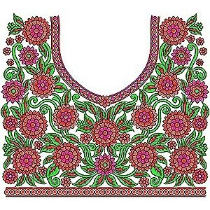 Latest Bridal Neck Embroidery Design