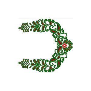 New Creative Way Embroidery Blouse Design 2877