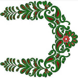 New Creative Way Embroidery Blouse Design 2877