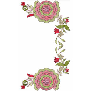 Small Size Blouse Embroidery Design 30424