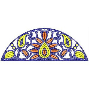 High End Fashion Cording Embroidery Design