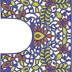 High End Fashion Cording Embroidery Design