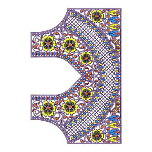 Kuwait Women Folklore | Designer Dress Embroidery Design