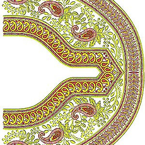 Boho Fashion Style Tunic Embroidery Design