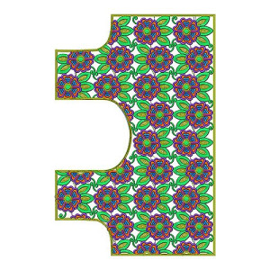 Velvet Blouse Sari Embroidery Design