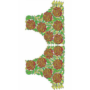 Sparkling Thread Golden Gypsy Embroidery Design