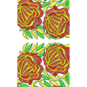 Sparkling Thread Golden Gypsy Embroidery Design