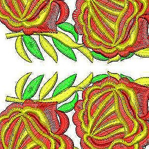 Sparkling Thread Golden Gypsy Embroidery Design