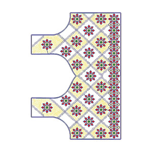 Indian Styles Sari Blouse Embroidery Design