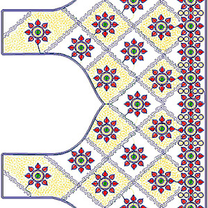 Indian Styles Sari Blouse Embroidery Design