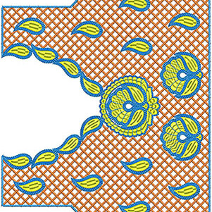South Indian Blouse Embroidery Design 6303