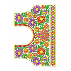 Wedding Saree Blouse Embroidery Design