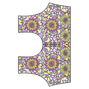 Indian Sari Blouse Embroidery Design