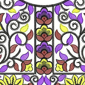 Indian Sari Blouse Embroidery Design