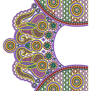 Bohemian Clothing Dress Embroidery Design