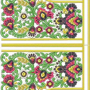 Beautiful Floral Blouse Embroidery Design