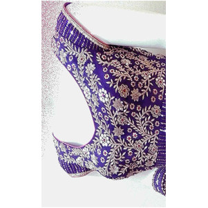 Indian Kutchi Work Saree Blouse Design