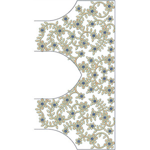 Indian Kutchi Work Saree Blouse Design