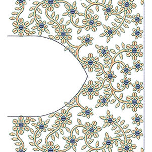 Indian Kutchi Work Saree Blouse Design