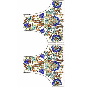 Boho Gypsy Bridal Blouse Embroidery Design