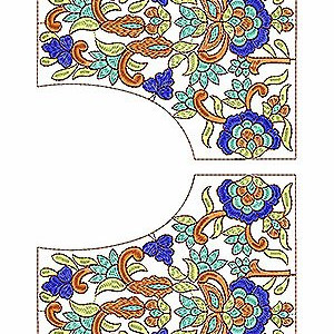 Boho Gypsy Bridal Blouse Embroidery Design