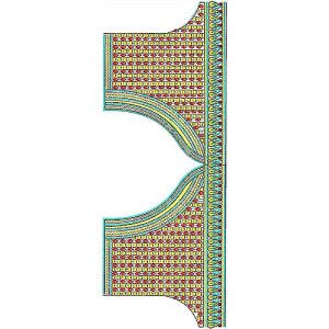 Arabic Dress Abaya Embroidery Design