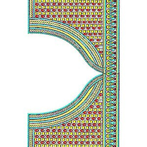 Arabic Dress Abaya Embroidery Design