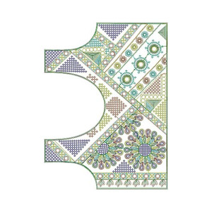 8396 Blouse Embroidery Design