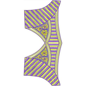 Fashion Retro Style Bridal Embroidery Design