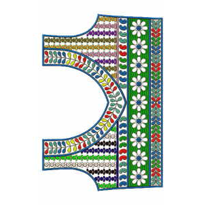 9084 Blouse Embroidery Design