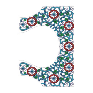 9085 Blouse Embroidery Design