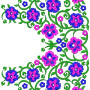 9312 Blouse Embroidery Design
