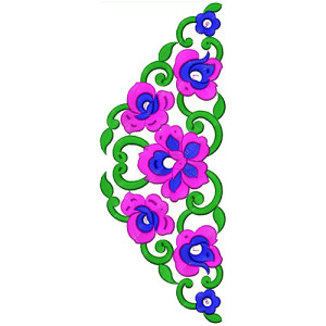 9312 Blouse Embroidery Design