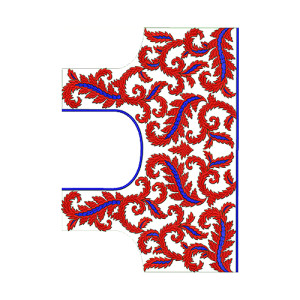 9316 Blouse Embroidery Design