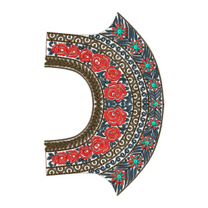 9453 Blouse Embroidery Design