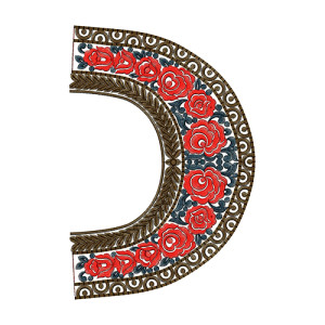 9453 Blouse Embroidery Design