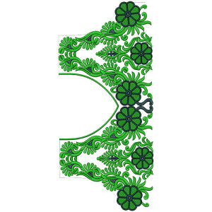 9457 Blouse Embroidery Design