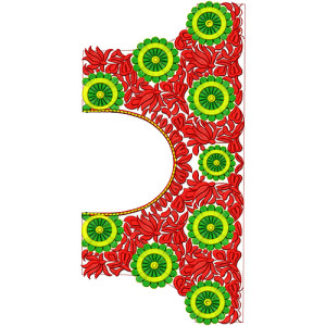 9458 Blouse Embroidery Design