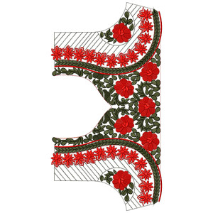 9565 Blouse Embroidery Design