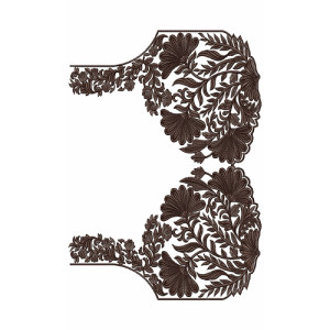 9568 Blouse Embroidery Design