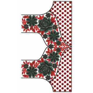9569 Blouse Embroidery Design