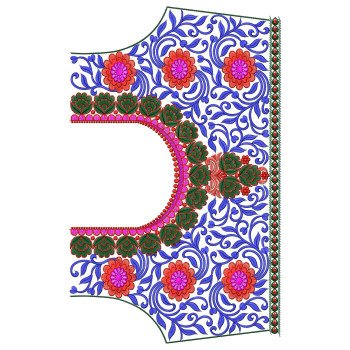 9570 Blouse Embroidery Design