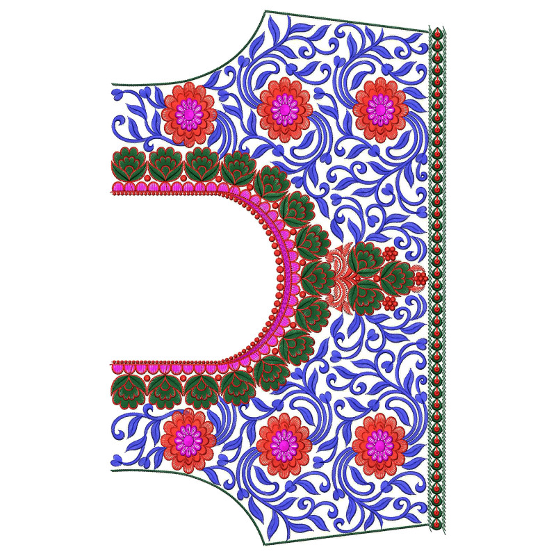 9570 Blouse Embroidery Design