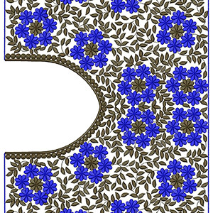 9841 Blouse Embroidery Design