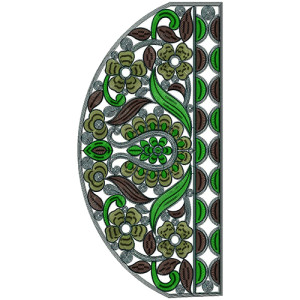 9842 Blouse Embroidery Design