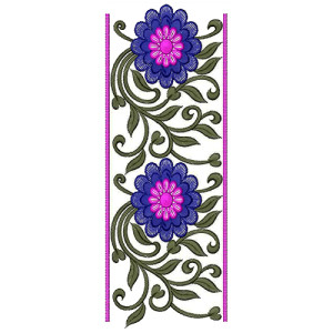 9843 Blouse Embroidery Design